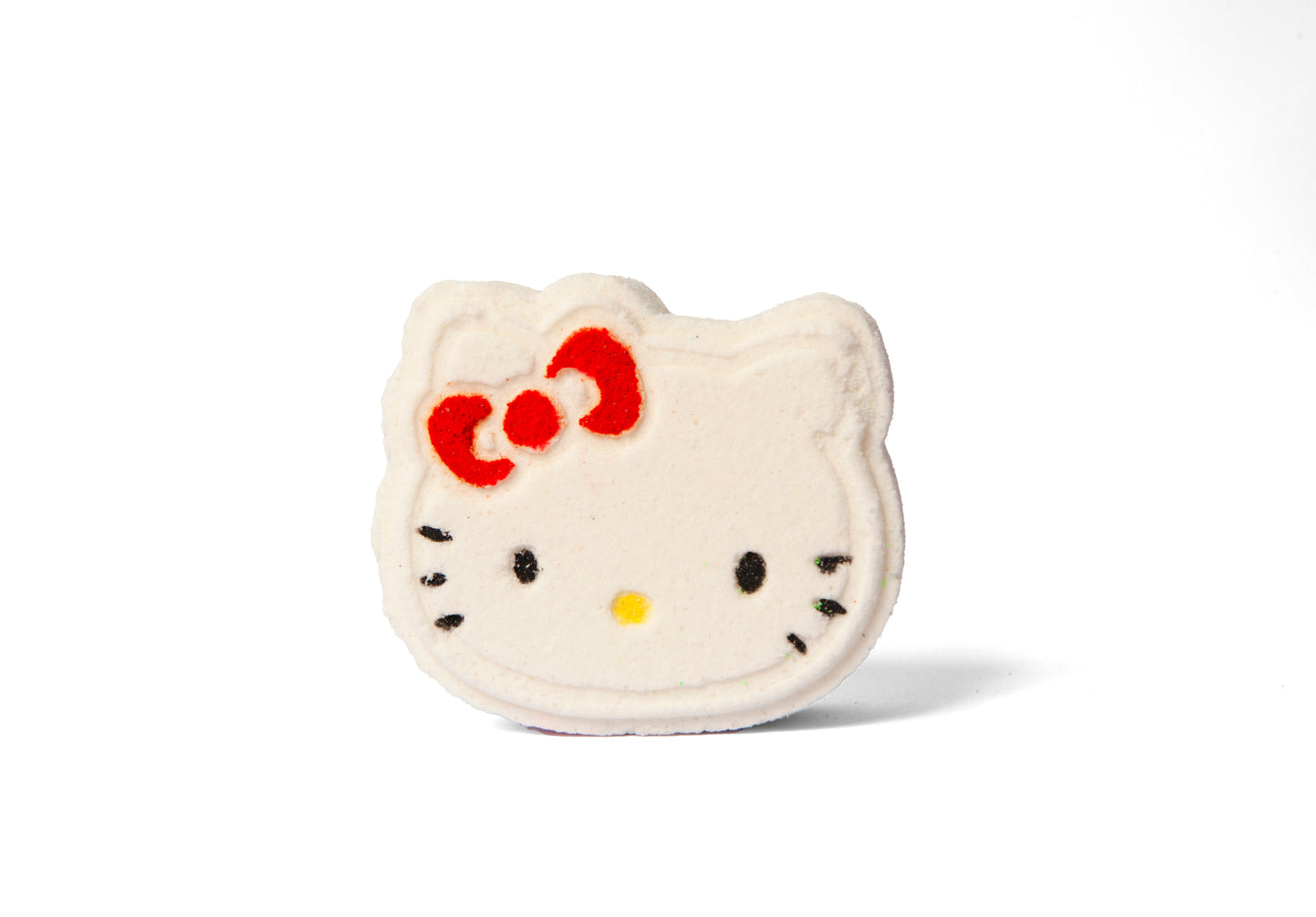 Hello Kitty bath bomb or bath fizzer from the front. 